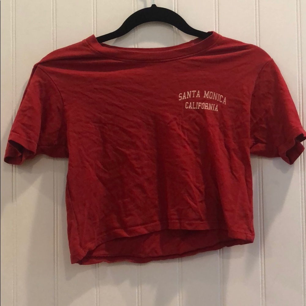 Brandy Melville red cropped top
